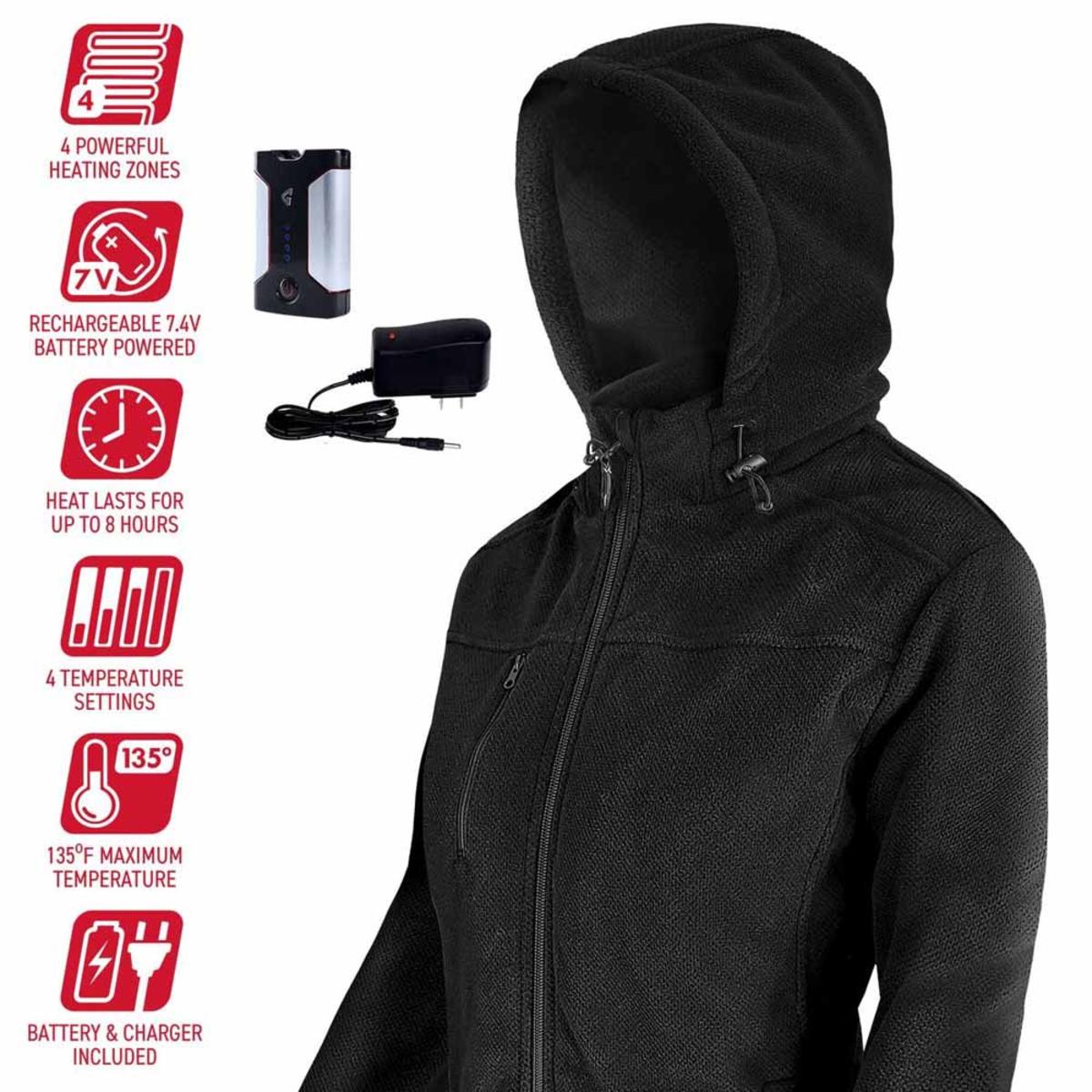  Open Box Gerbing 7V Womens Thermite Fleece Heated Jacket 2.0