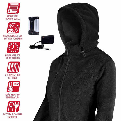 Open Box Gerbing 7V Womens Thermite Fleece Heated Jacket 2.0