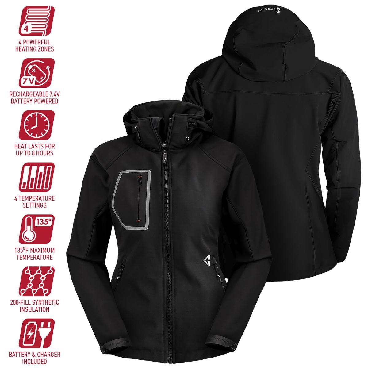  Open Box Gerbing 7V Womens Torrid Softshell Heated Jacket 2.0