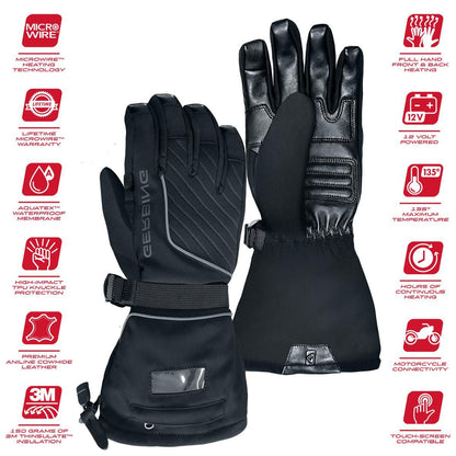  Open Box Gerbing GT5 12V Hybrid Heated Motorcycle Gloves