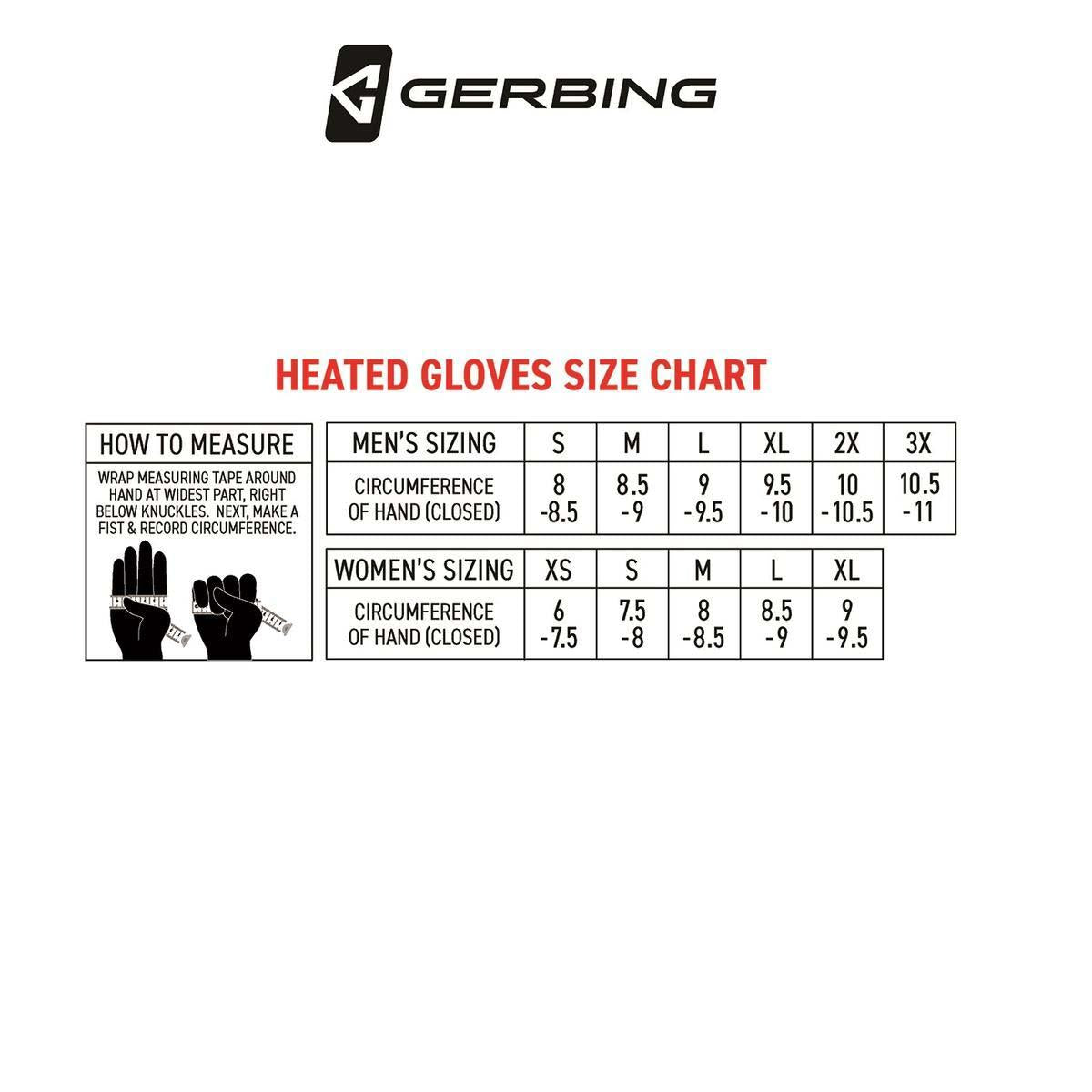  Open Box Gerbing GT5 12V Hybrid Heated Motorcycle Gloves