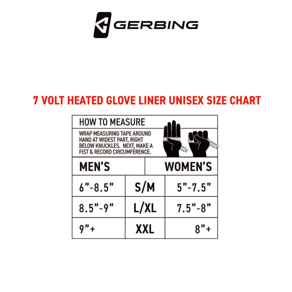  Open Box Gerbing Mens 7V Heated Glove Liners