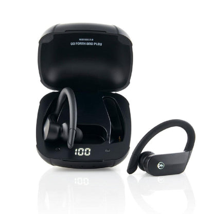  Outdoor Tech Mantas 2.0 True Wireless Earbuds With Recharging Case - Black