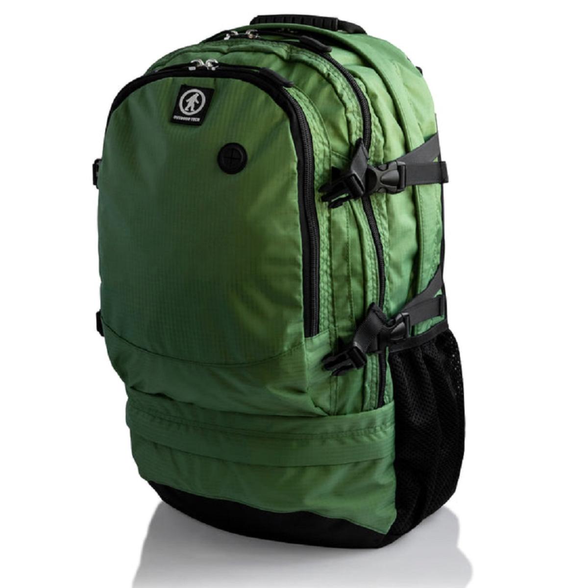  Outdoor Tech The Mountaineer 40L Solar Backpack With 6.5W Solar Panel - Forest Green