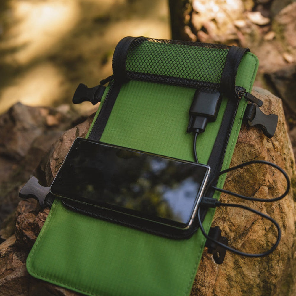  Outdoor Tech The Mountaineer 40L Solar Backpack With 6.5W Solar Panel - Forest Green