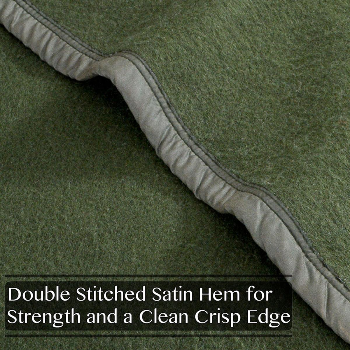  Poyet Motte 100% Polyester Military Twin Size Blanket - Khaki Olive