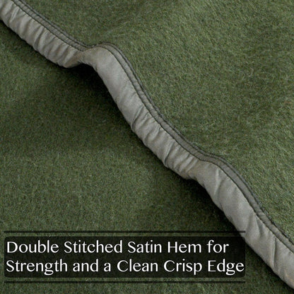  Poyet Motte 100% Polyester Military Twin Size Blanket - Khaki Olive