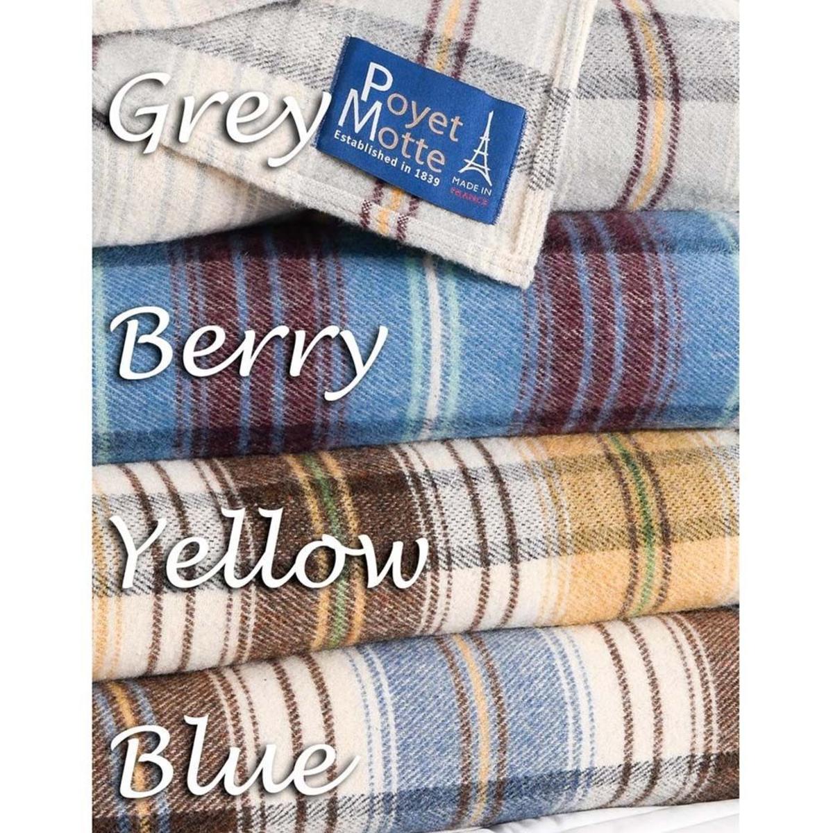  Poyet Motte Chevreuse 67% Wool Blanket 450Gsm 33% Acrylic - Queen 94in X 90in