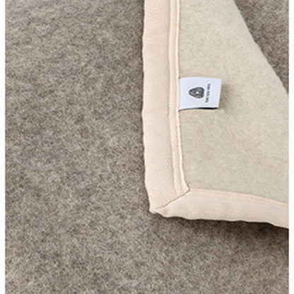  Poyet Motte Sant FE Blanket 100% Wool Blanket 500Gsm - King 108in X 96in/Bizet/Natural