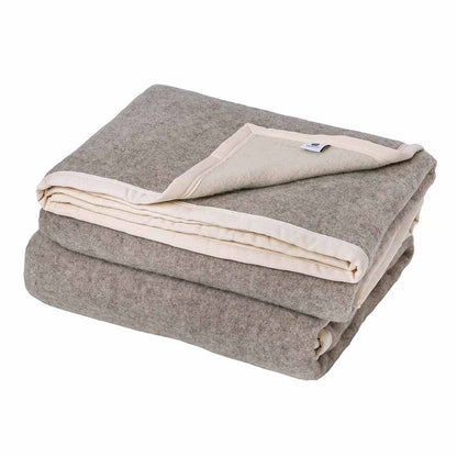  Poyet Motte Sant FE Blanket 100% Wool Blanket 500Gsm - Twin 72in X 90in/Bizet/Natural