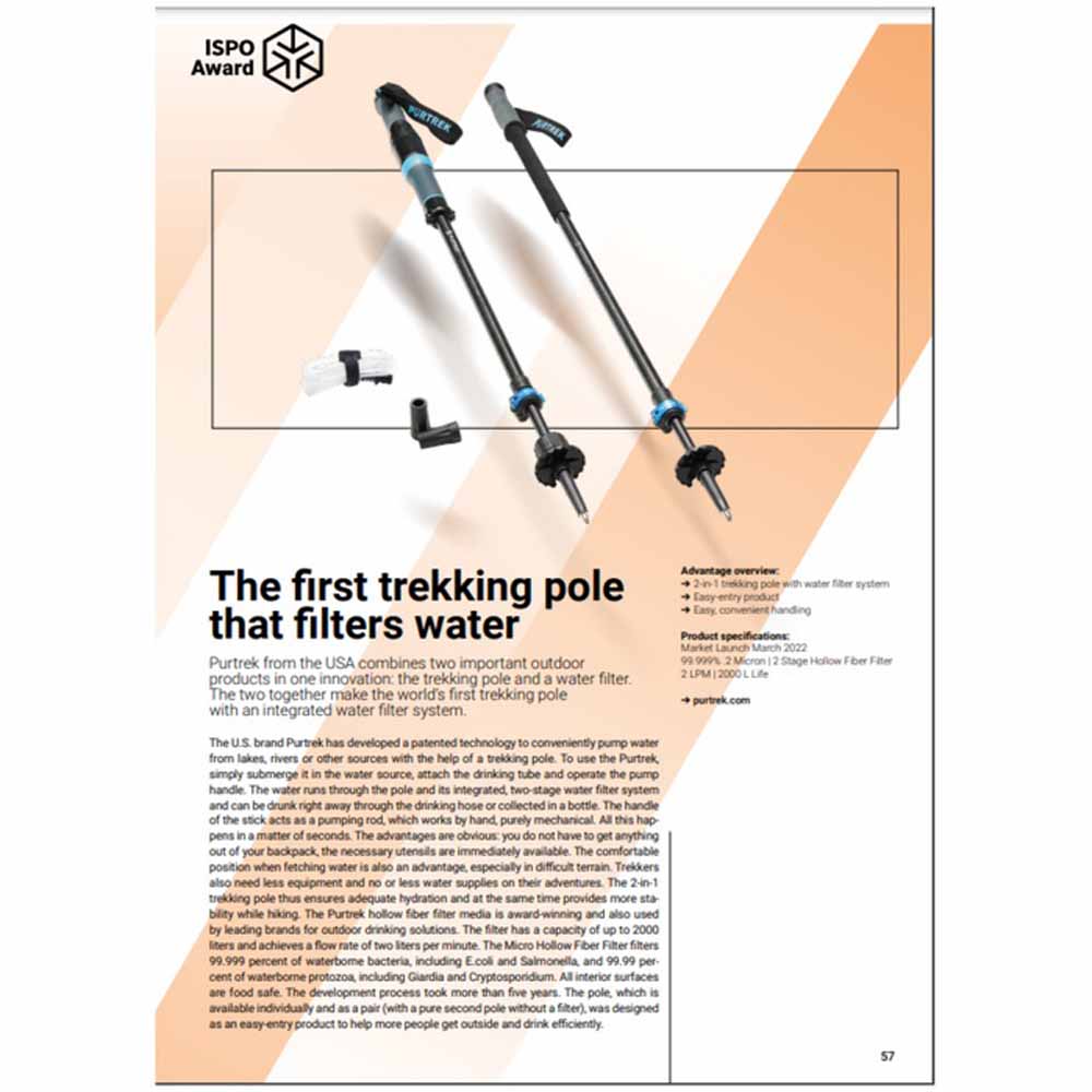  Purtrek Trek Pole Water Filtration System - Set