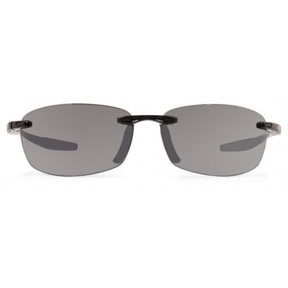  Revo Unisex Descend E Rectangle Sunglasses Graphite Lens With Black Frame