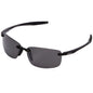  Revo Unisex Descend N Rectangle Sunglasses Graphite Lens With Black Frame