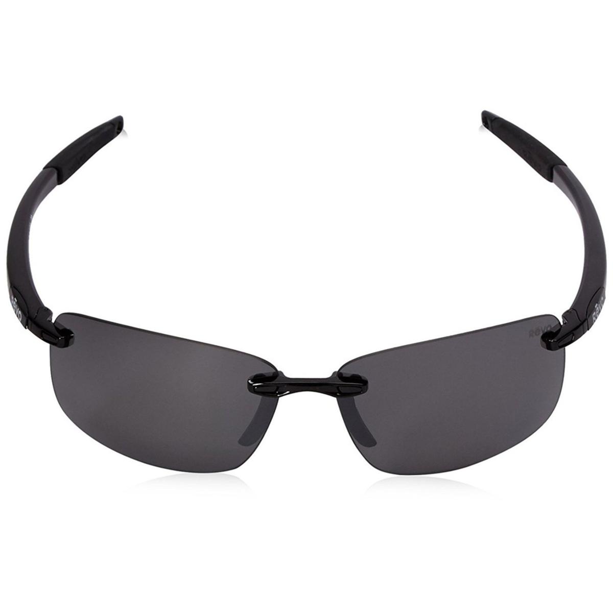 Revo Unisex Descend N Rectangle Sunglasses Graphite Lens With Black Frame