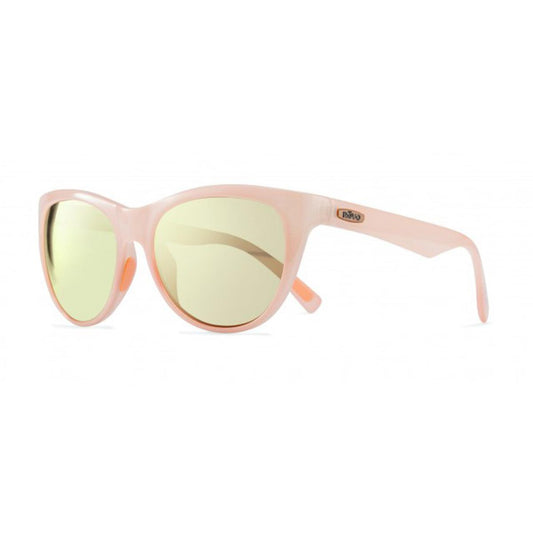  Revo Womens Barclay Cat Eye Sunglasses Champagne Lens With Blush Frame