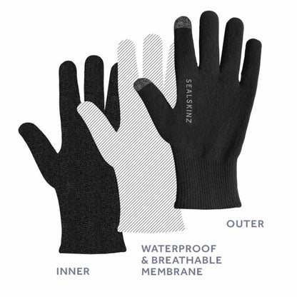  SealSkinz Anmer Waterproof All Weather Ultra Grip Knitted Gloves