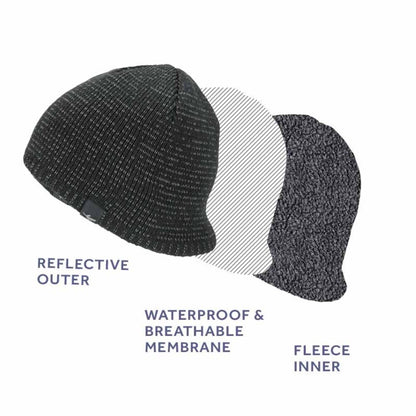  SealSkinz Loddon Waterproof Cold Weather Reflective Beanie Hat