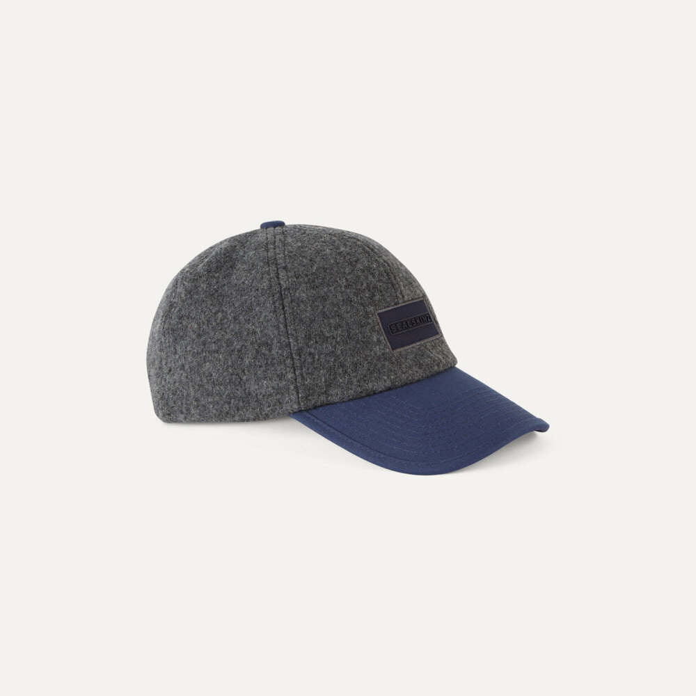  SealSkinz Mens Wickmere Waterproof Boiled Wool Cap - Grey/Navy