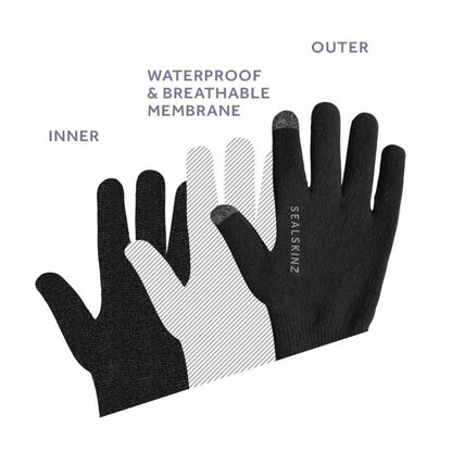  SealSkinz Skeyton Waterproof All Weather Ultra Grip Knitted Gauntlet