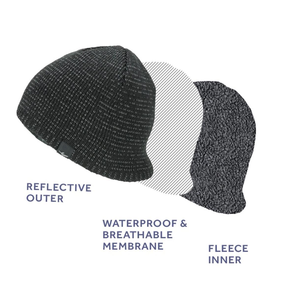  Sealskinz Waterproof Cold Weather Reflective Beanie Hat