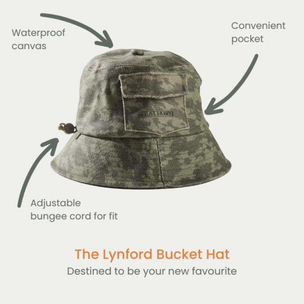  SealSkinz Womens Lynford Waterproof Colour Block Canvas Bucket Hat