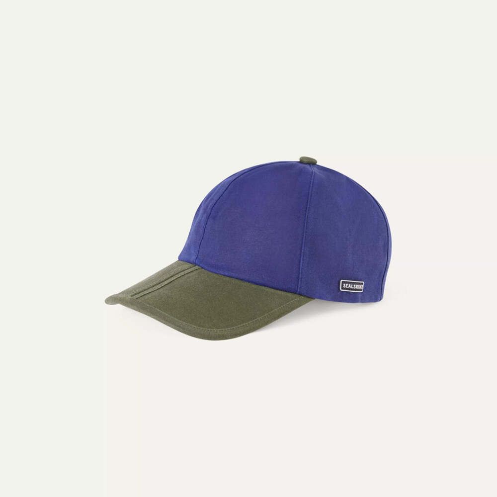  SealSkinz Womens Marham Waterproof Oiled Canvas Cap - Navy/Olive