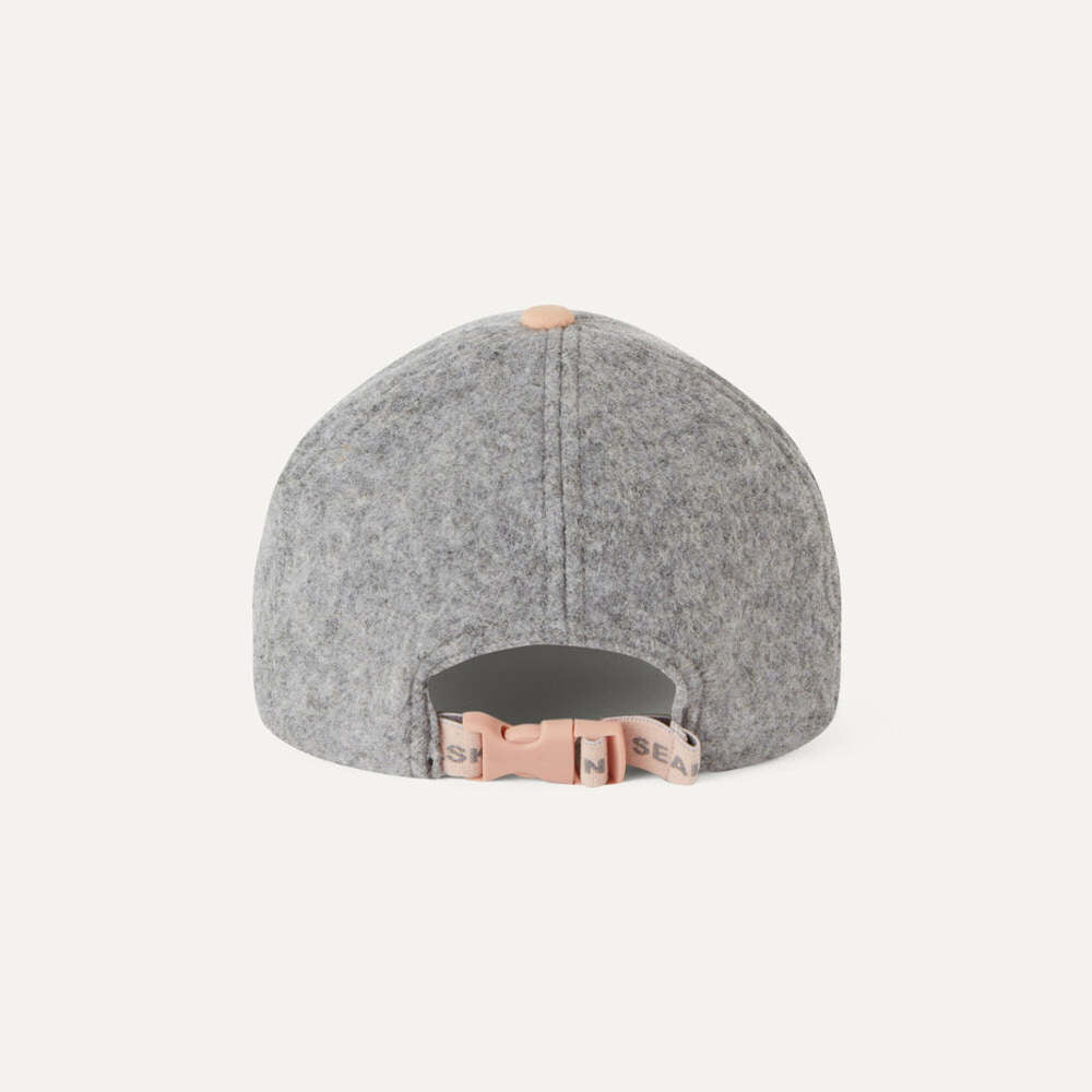  SealSkinz Womens Wickmere Waterproof Boiled Wool Cap - Grey/Pink