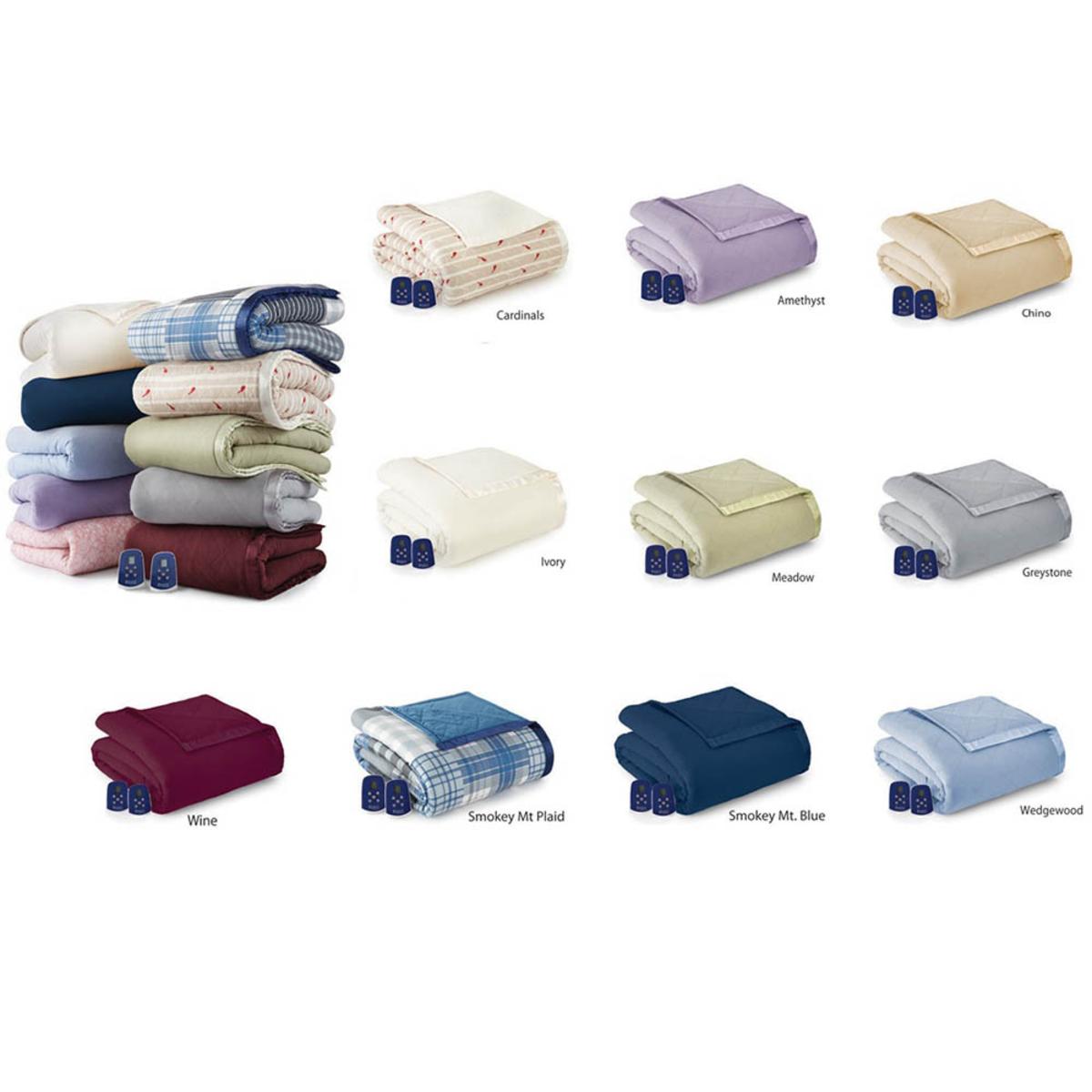  Shavel Micro Flannel Electric Heated Blanket - Queen