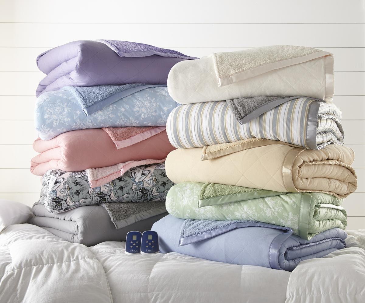  Shavel Micro Flannel Electric Heated Sherpa Blanket - Queen