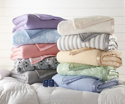  Shavel Micro Flannel Electric Heated Sherpa Blanket - Queen