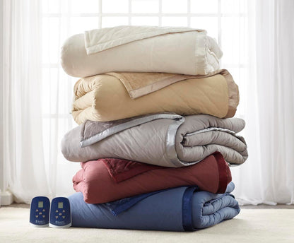  Shavel Micro Flannel Electric Heated Ultra Velvet Blanket - King
