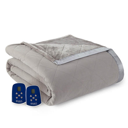  Shavel Micro Flannel Electric Heated Ultra Velvet Blanket - King