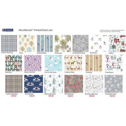  Shavel Micro Flannel Print Sheet Set - Cal King