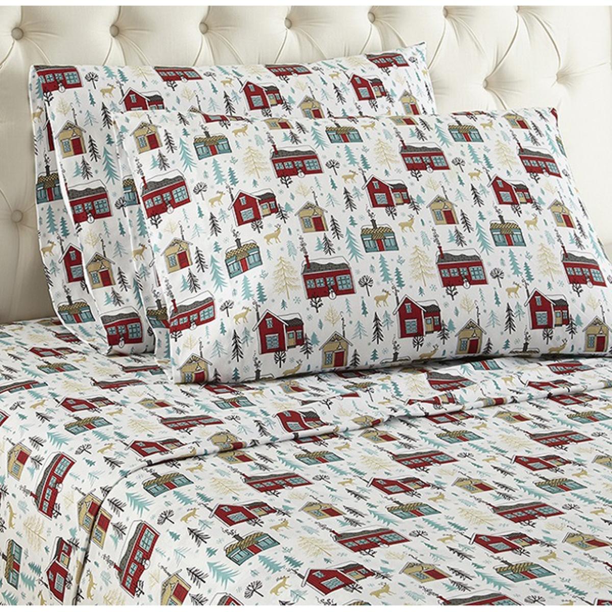  Shavel Micro Flannel Print Sheet Set - Full