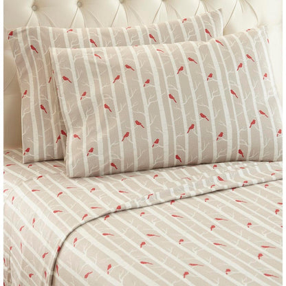  Shavel Micro Flannel Print Sheet Set - Queen