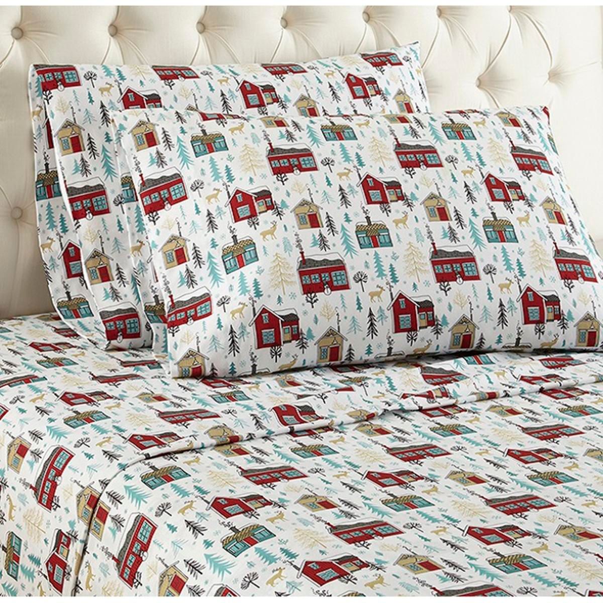  Shavel Micro Flannel Print Sheet Set - Twin