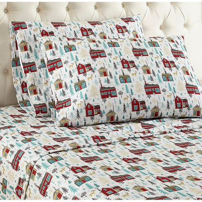  Shavel Micro Flannel Print Sheet Set - Twin