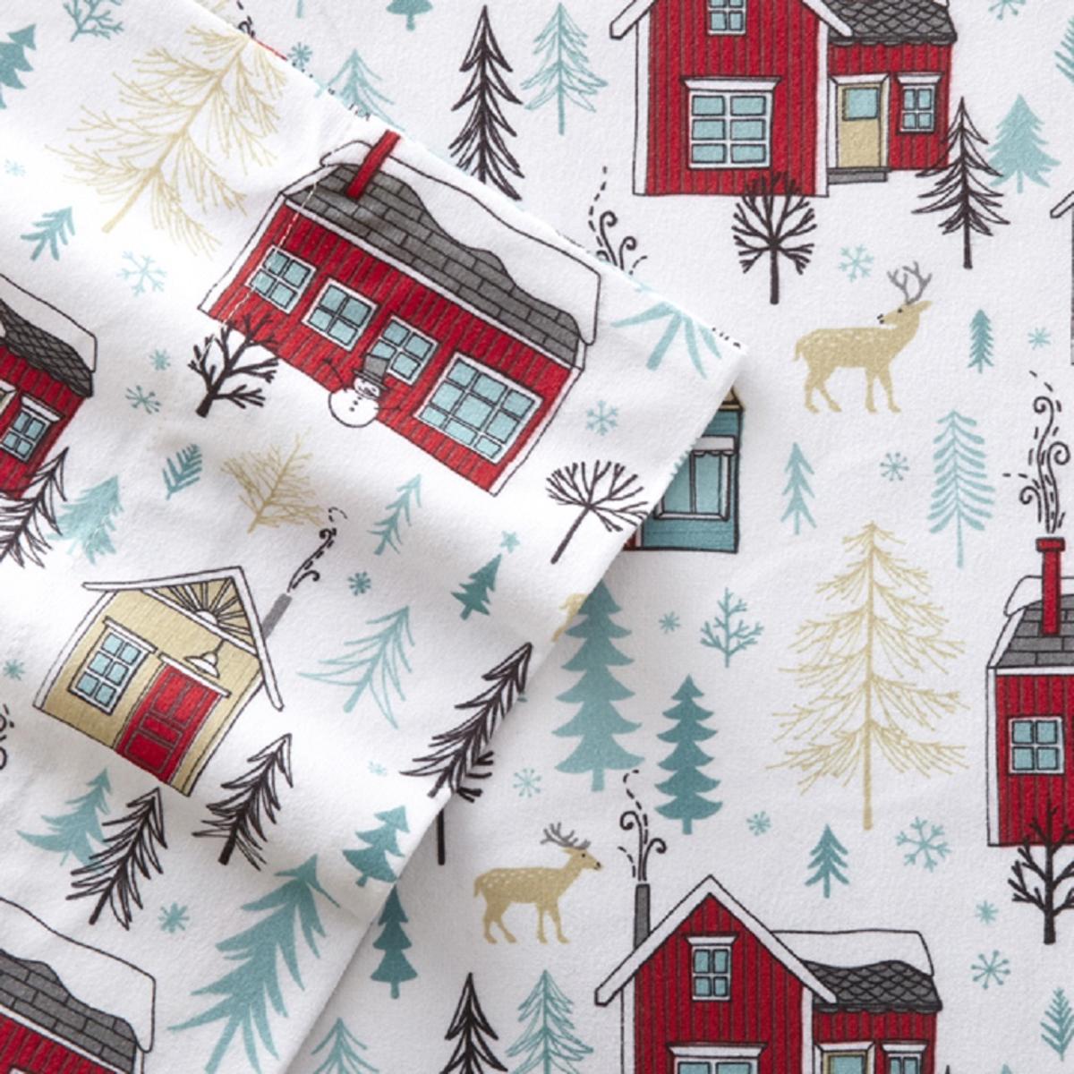  Shavel Micro Flannel Print Sheet Set - Twin