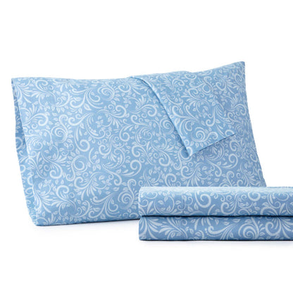  Shavel Micro Flannel Printed Deep-Pocket Sheet Set - King