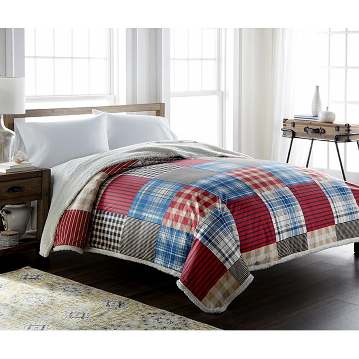  Shavel Micro Flannel Sherpa Blanket - Full/Queen