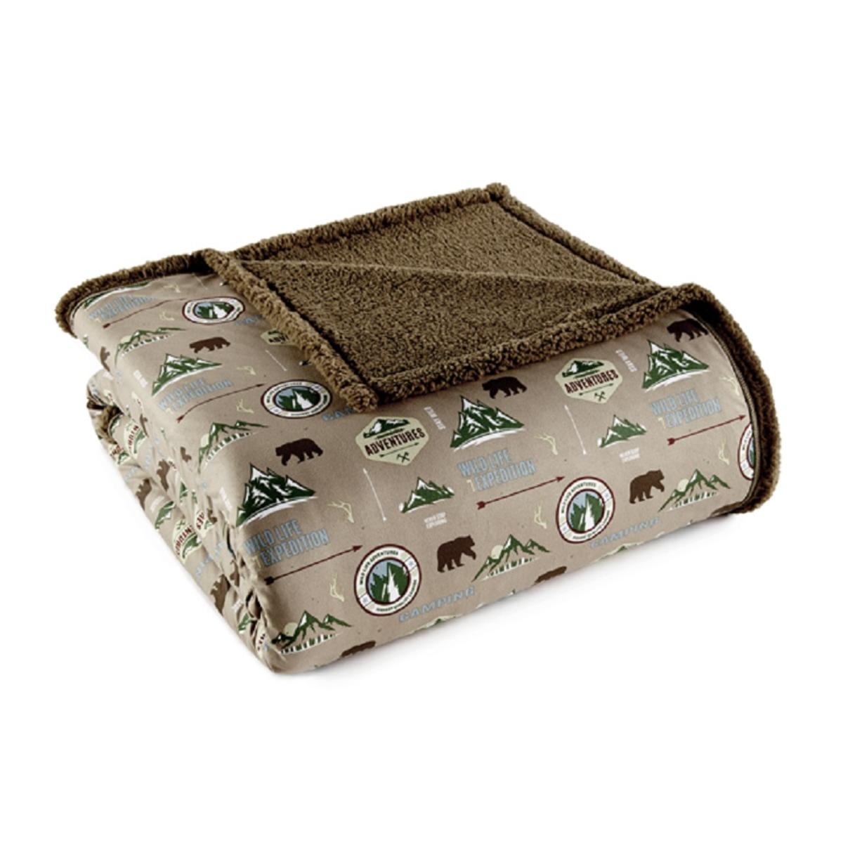  Shavel Micro Flannel Sherpa Blanket - Twin