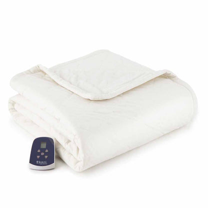  Shavel Micro Flannel The Premier Reverse To Ultra Velvet Heated Throw/Twin - Oversized 62in X 84in