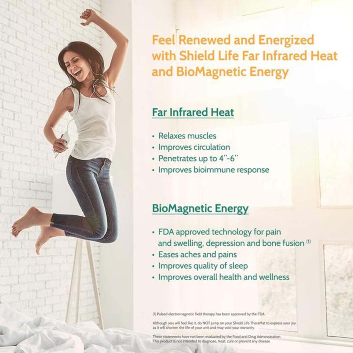  Shield Life TheraMat Lite Heated Mattress Pad - Full Size