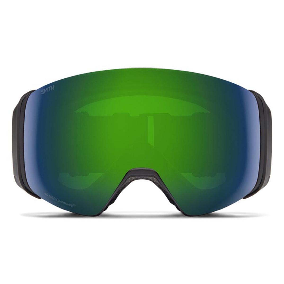  Smith Optics 4D MAG Goggles ChromaPop Sun Green Mirror - Black Frame