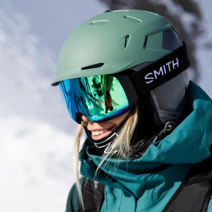  Smith Optics 4D MAG S Goggles ChromaPop Sun Green Mirror - Black Frame