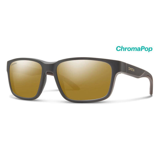  Smith Optics Basecamp Sunglasses Chromapop Polarized Bronze Mirror - Matte Gravy Frame