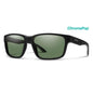  Smith Optics Basecamp Sunglasses Chromapop Polarized Gray Green - Matte Black Frame