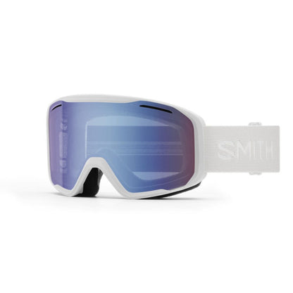  Smith Optics Blazer Goggles Blue Sensor Mirror - White Frame