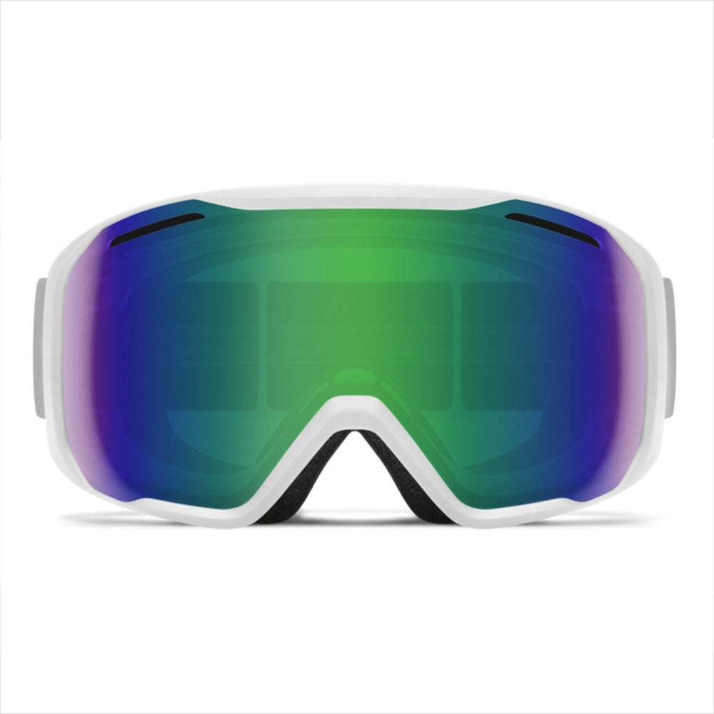  Smith Optics Blazer Goggles Green Sol-X Mirror - White Frame