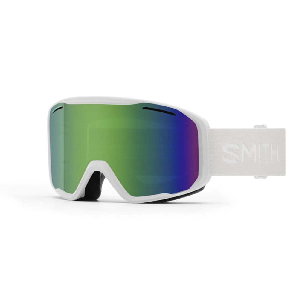  Smith Optics Blazer Goggles Green Sol-X Mirror - White Frame